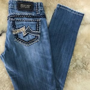 Miss Me Skinny Jeans 29x33 Distressed